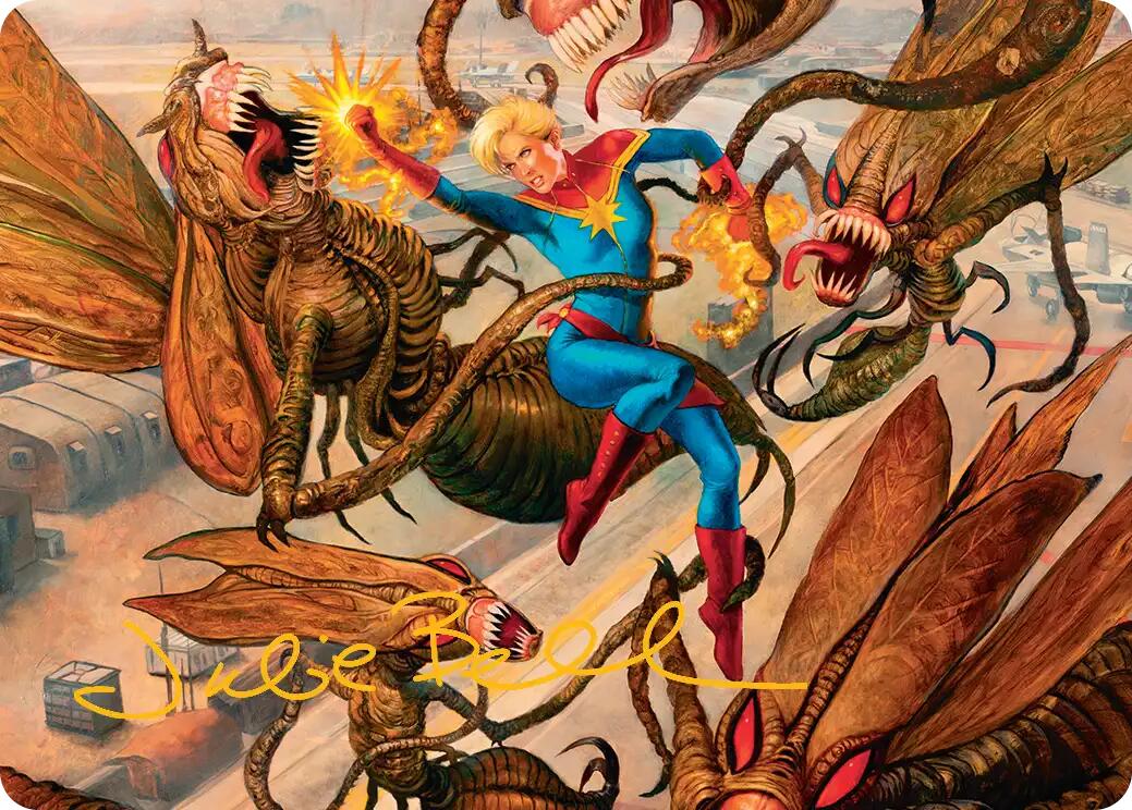 Captain Marvel, Apex Avenger Art Card (Gold-Stamped Signature) [Marvel Super Heroes Art Series] | Gate City Games LLC