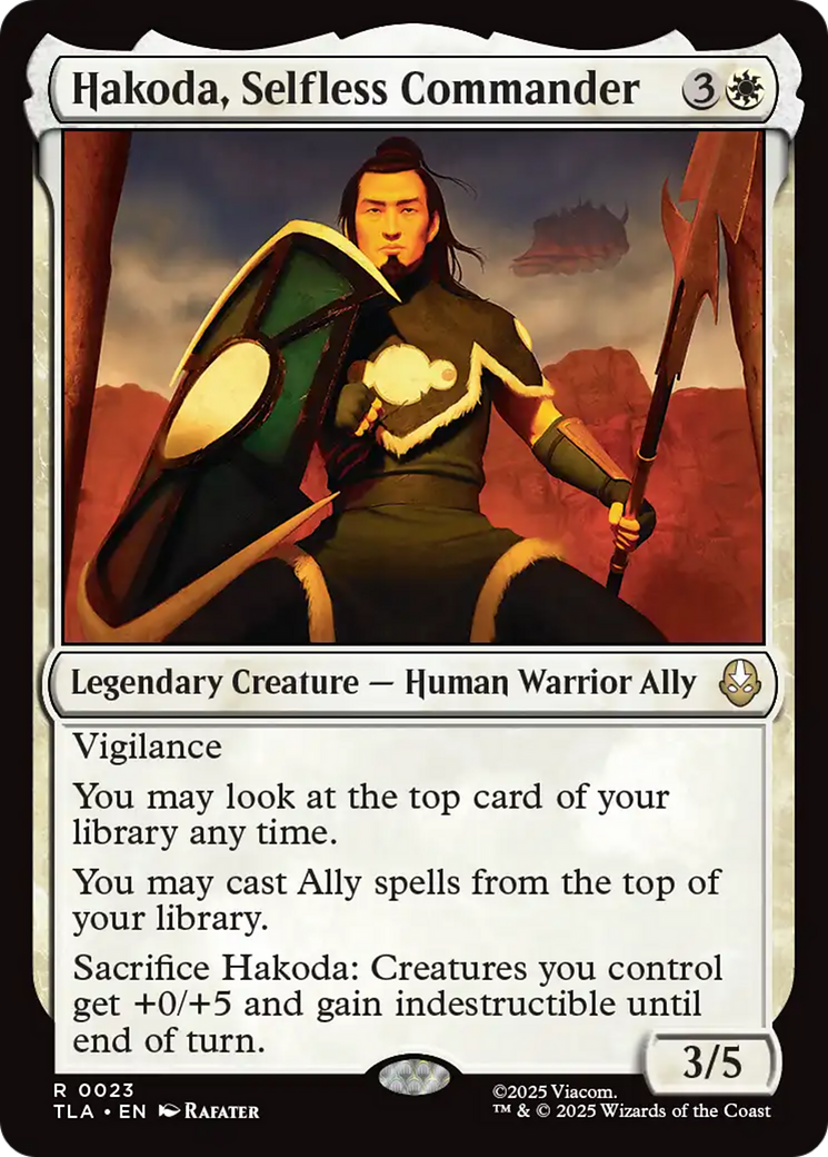 Hakoda, Selfless Commander [Avatar: The Last Airbender] | Gate City Games LLC
