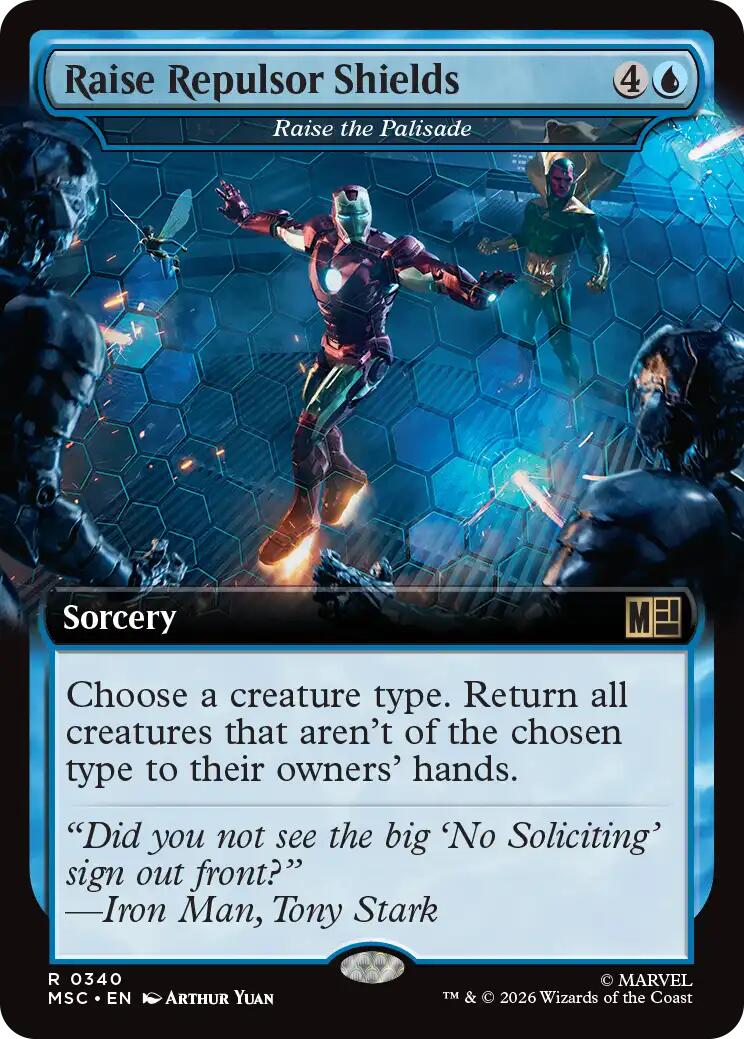 Raise Repulsor Shields - Raise the Palisade (Extended Art) [Marvel Super Heroes Commander] | Gate City Games LLC