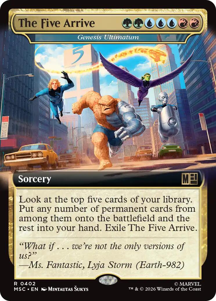 The Five Arrive - Genesis Ultimatum (Extended Art) [Marvel Super Heroes Commander] | Gate City Games LLC