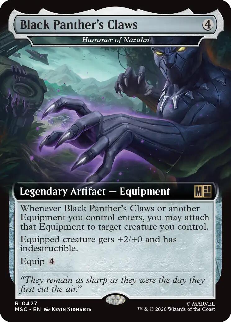 Black Panther's Claws - Hammer of Nazahn (Extended Art) [Marvel Super Heroes Commander] | Gate City Games LLC