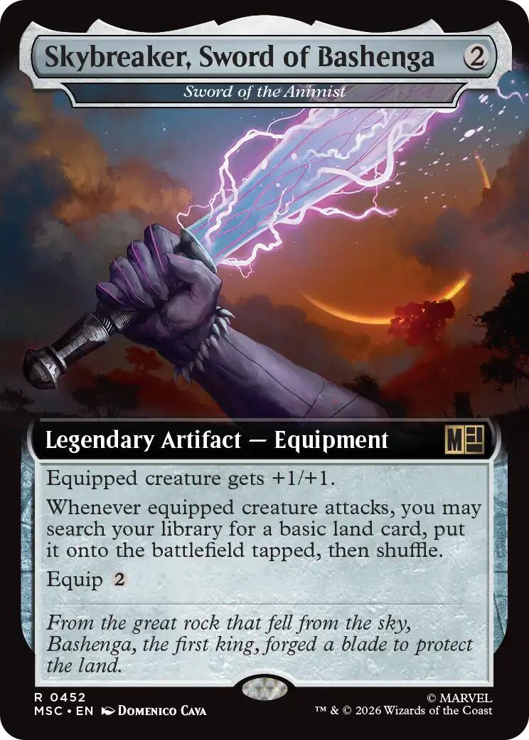 Skybreaker, Sword of Bashenga - Sword of the Animist (Extended Art) [Marvel Super Heroes Commander] | Gate City Games LLC