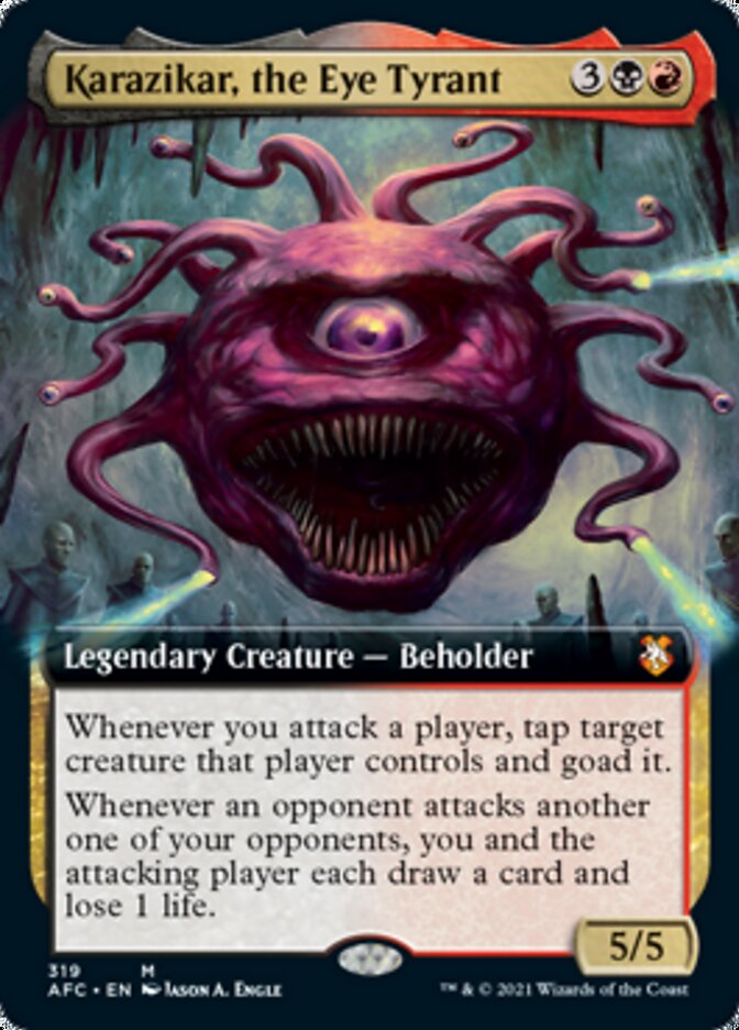 Karazikar, the Eye Tyrant (Extended Art) [Dungeons & Dragons: Adventures in the Forgotten Realms Commander] | Gate City Games LLC