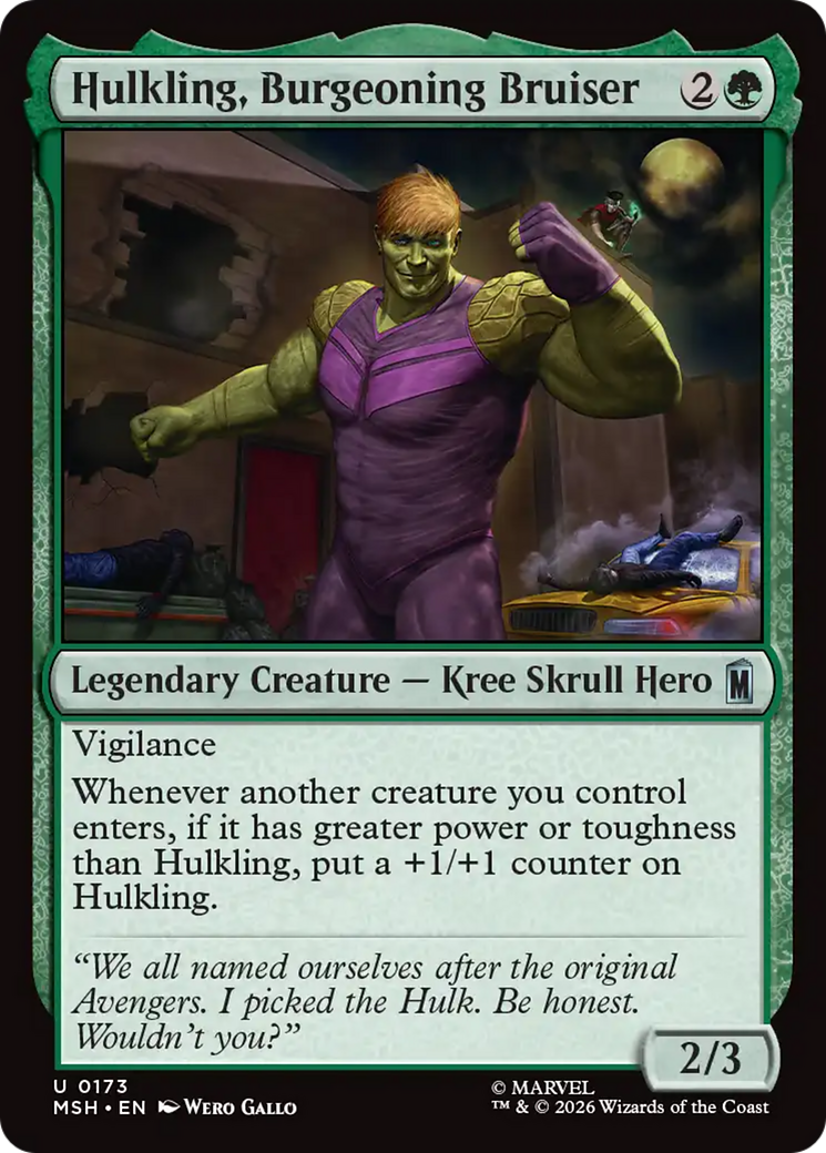 Hulkling, Burgeoning Bruiser [Marvel Super Heroes] | Gate City Games LLC