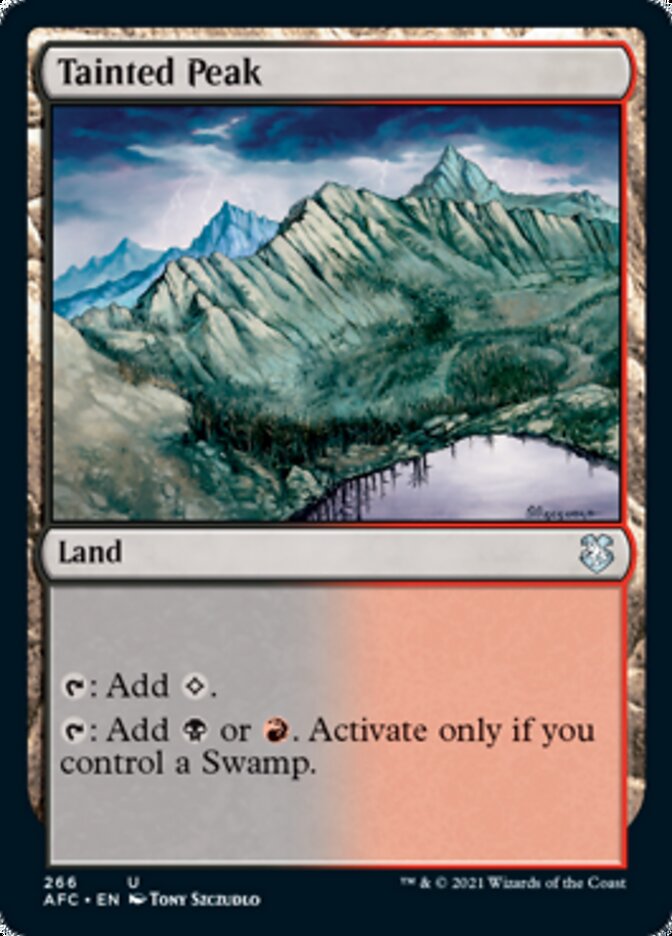 Tainted Peak [Dungeons & Dragons: Adventures in the Forgotten Realms Commander] | Gate City Games LLC