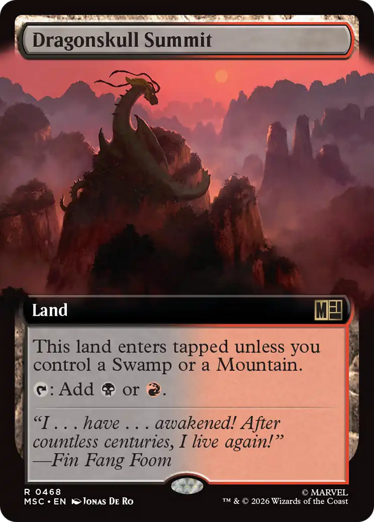 Dragonskull Summit (Extended Art) [Marvel Super Heroes Commander] | Gate City Games LLC
