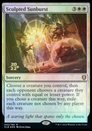 Sculpted Sunburst [Commander Legends: Battle for Baldur's Gate Prerelease Promos] | Gate City Games LLC