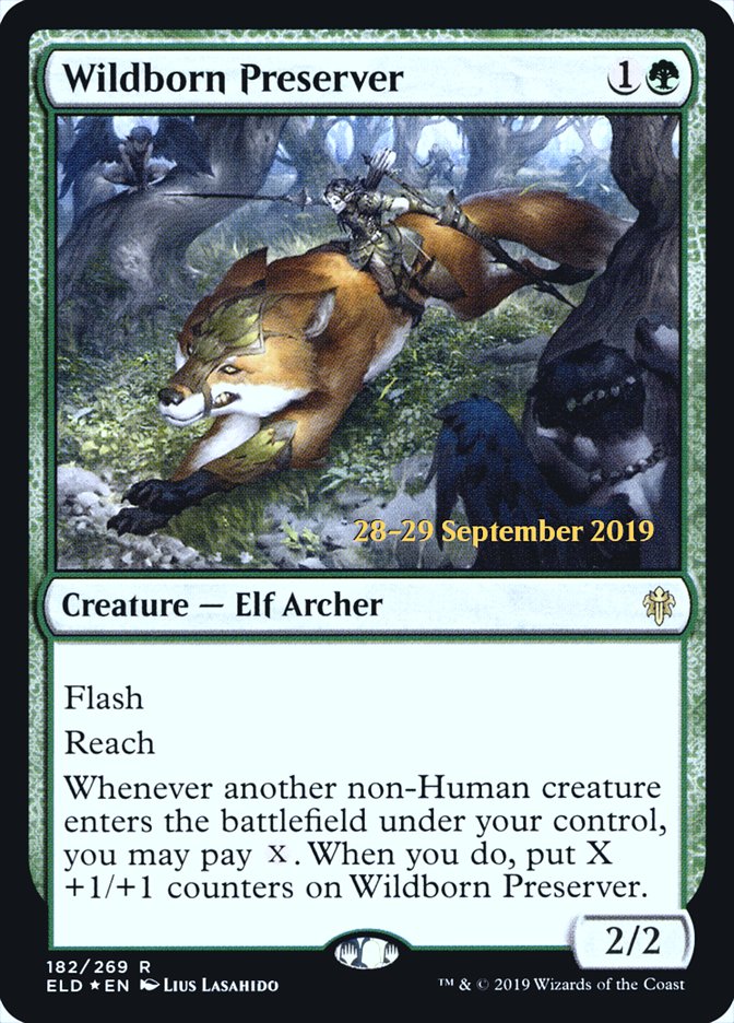 Wildborn Preserver [Throne of Eldraine Prerelease Promos] | Gate City Games LLC