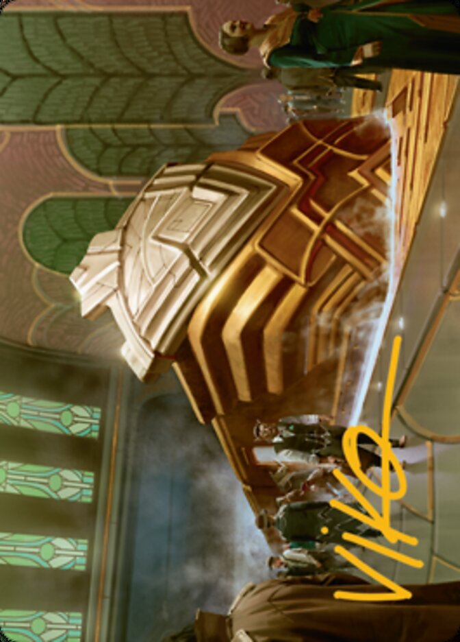 Capenna Express Art Card (Gold-Stamped Signature) [Streets of New Capenna Art Series] | Gate City Games LLC