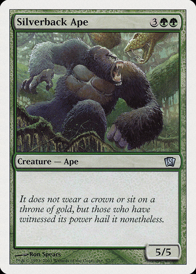 Silverback Ape [Eighth Edition] | Gate City Games LLC