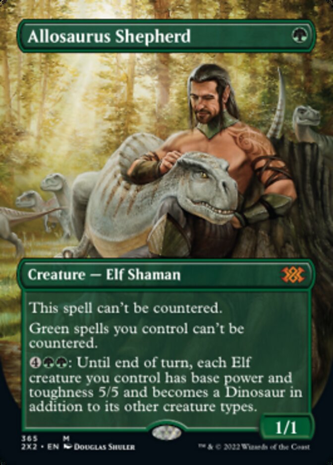 Allosaurus Shepherd (Borderless Alternate Art) [Double Masters 2022] | Gate City Games LLC