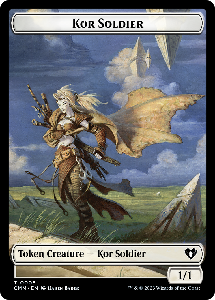 Zombie (0019) // Kor Soldier Double-Sided Token [Commander Masters Tokens] | Gate City Games LLC