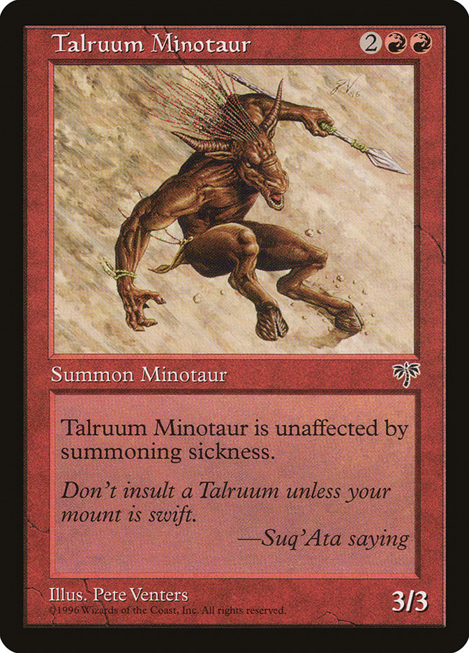 Talruum Minotaur [Mirage] | Gate City Games LLC