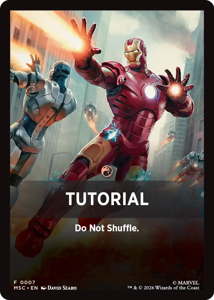 Tutorial Theme Card (0007) [Marvel Super Heroes Commander] | Gate City Games LLC