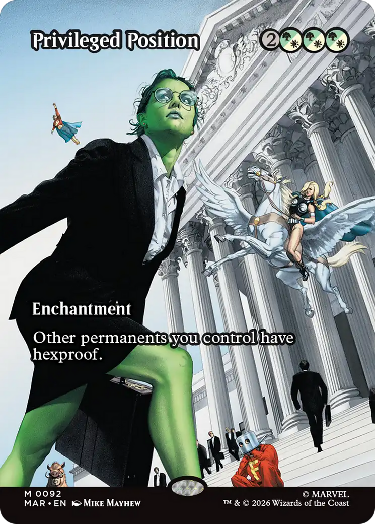 Privileged Position (Borderless) [Marvel Universe: Eternal-Legal] | Gate City Games LLC