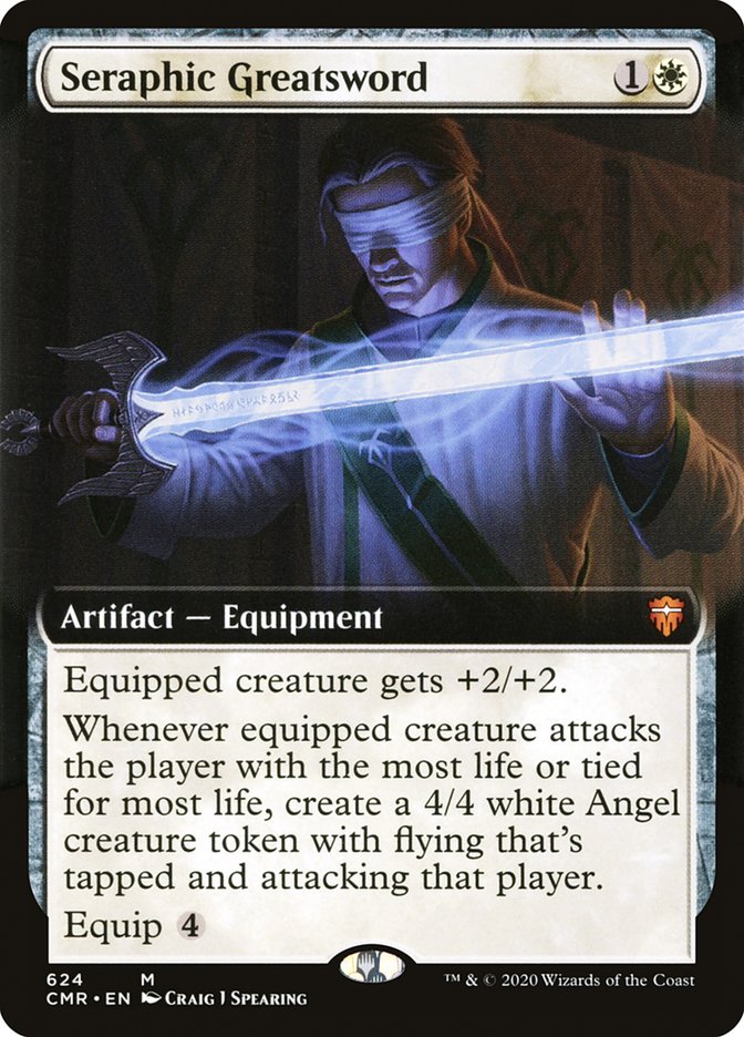 Seraphic Greatsword (Extended Art) [Commander Legends] | Gate City Games LLC