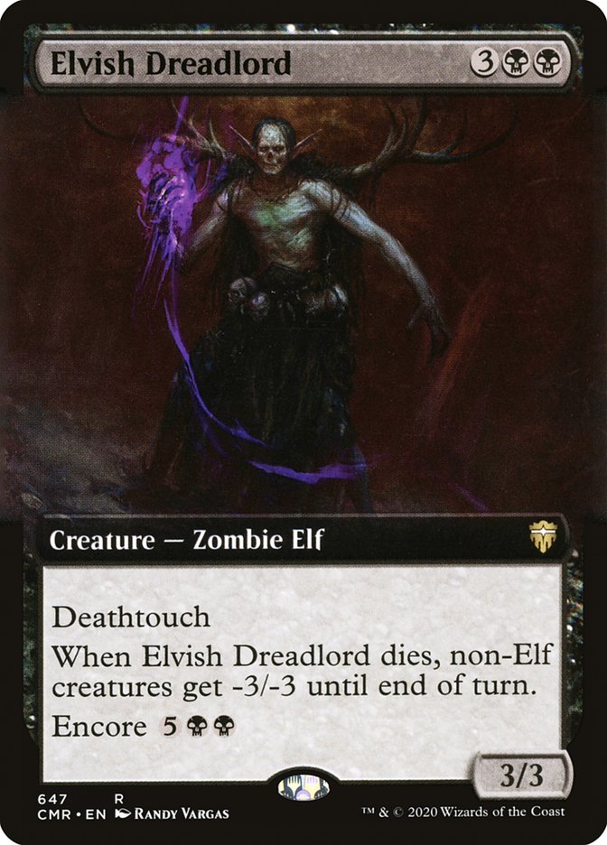 Elvish Dreadlord (Extended Art) [Commander Legends] | Gate City Games LLC