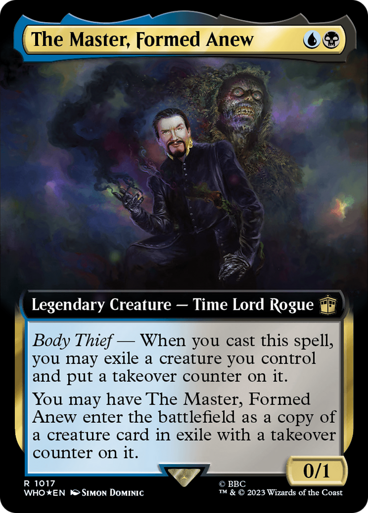 The Master, Formed Anew (Extended Art) (Surge Foil) [Doctor Who] | Gate City Games LLC