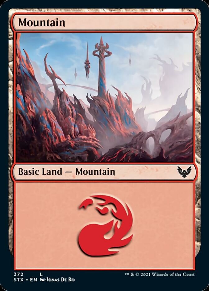 Mountain (372) [Strixhaven: School of Mages] | Gate City Games LLC