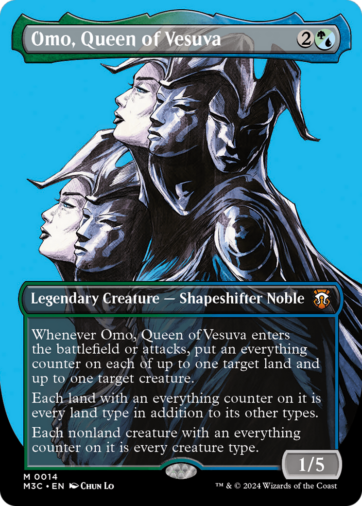 Omo, Queen of Vesuva (Borderless) [Modern Horizons 3 Commander] | Gate City Games LLC