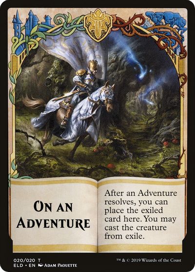 On An Adventure // Spirit Double-Sided Token [Challenger Decks 2020 Tokens] | Gate City Games LLC
