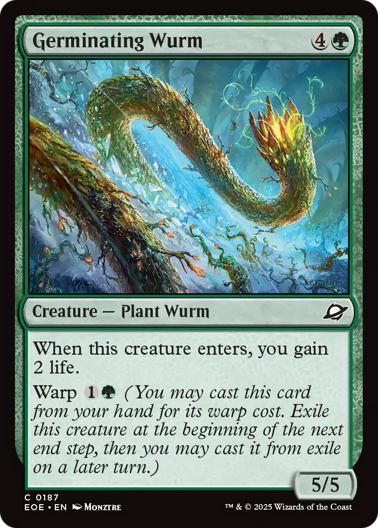 Germinating Wurm [Edge of Eternities] | Gate City Games LLC