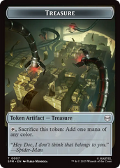 Spider // Treasure Double-Sided Token [Marvel's Spider-Man Tokens] | Gate City Games LLC