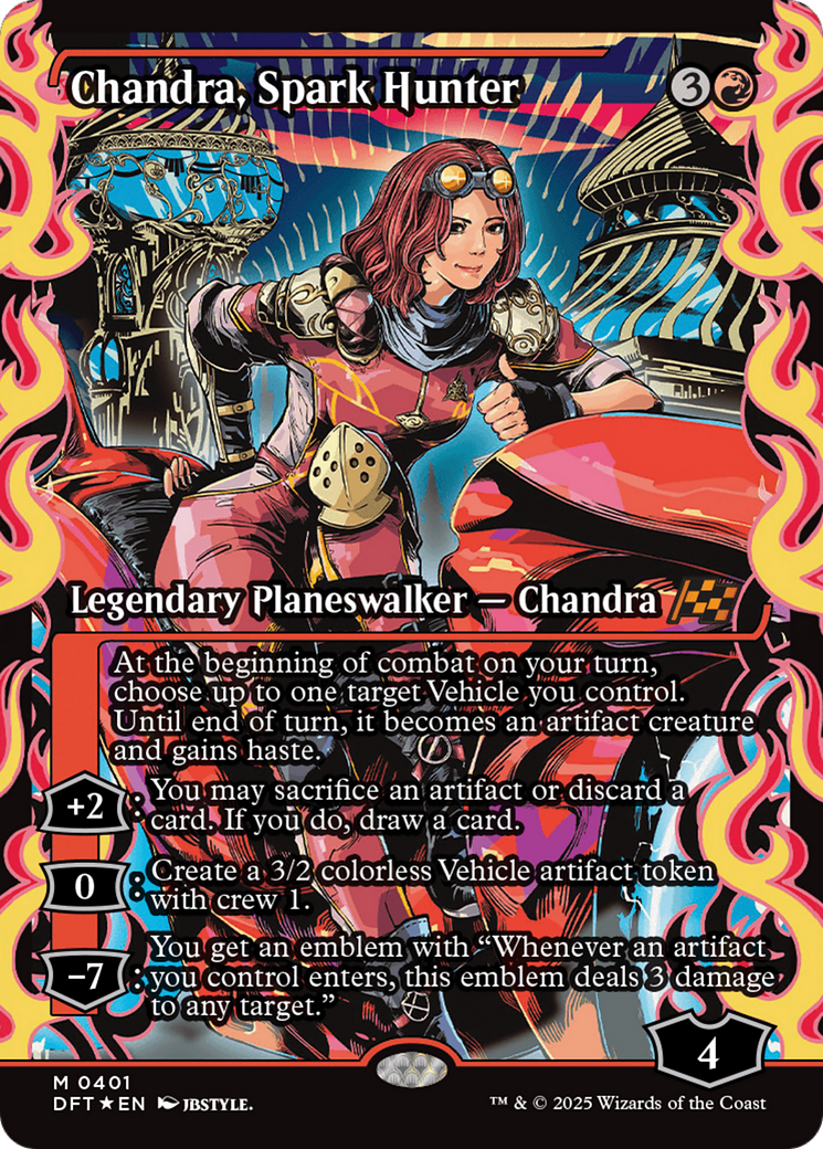 Chandra, Spark Hunter (Showcase) [Aetherdrift] | Gate City Games LLC