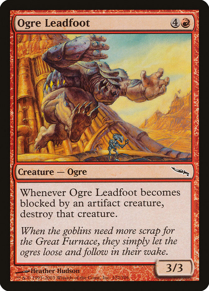 Ogre Leadfoot [Mirrodin] | Gate City Games LLC