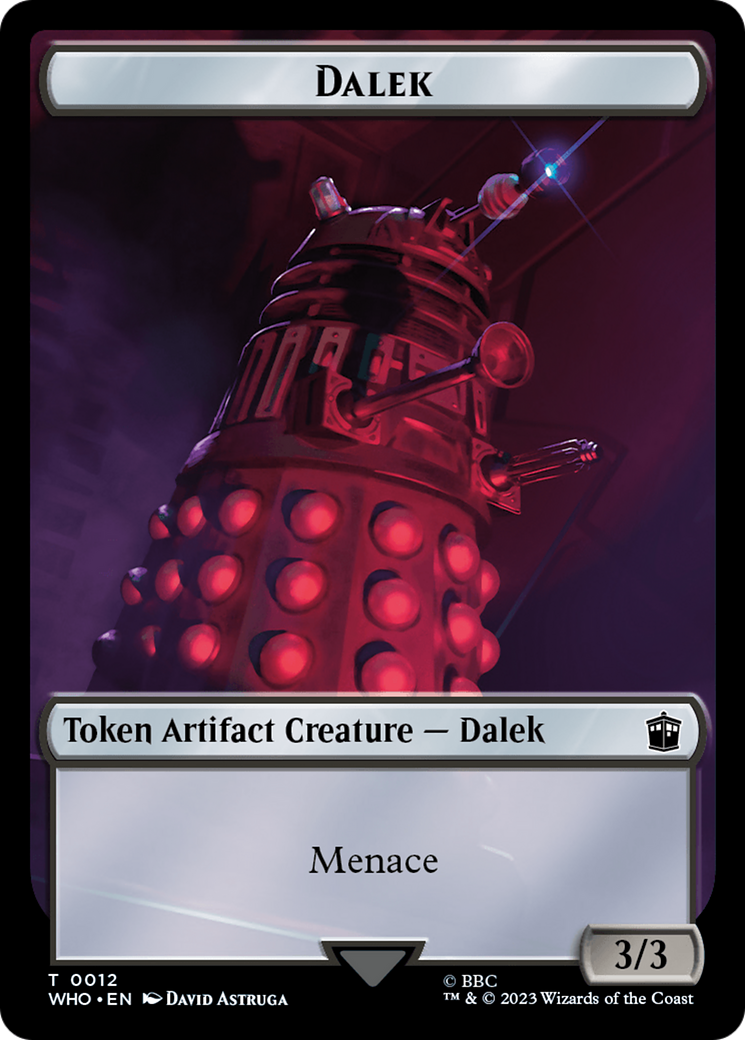 Dalek // Clue (0023) Double-Sided Token [Doctor Who Tokens] | Gate City Games LLC