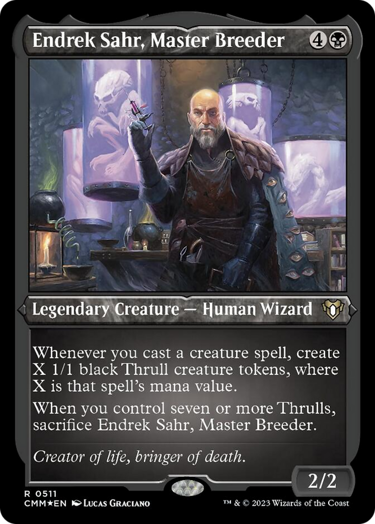 Endrek Sahr, Master Breeder (Foil Etched) [Commander Masters] | Gate City Games LLC