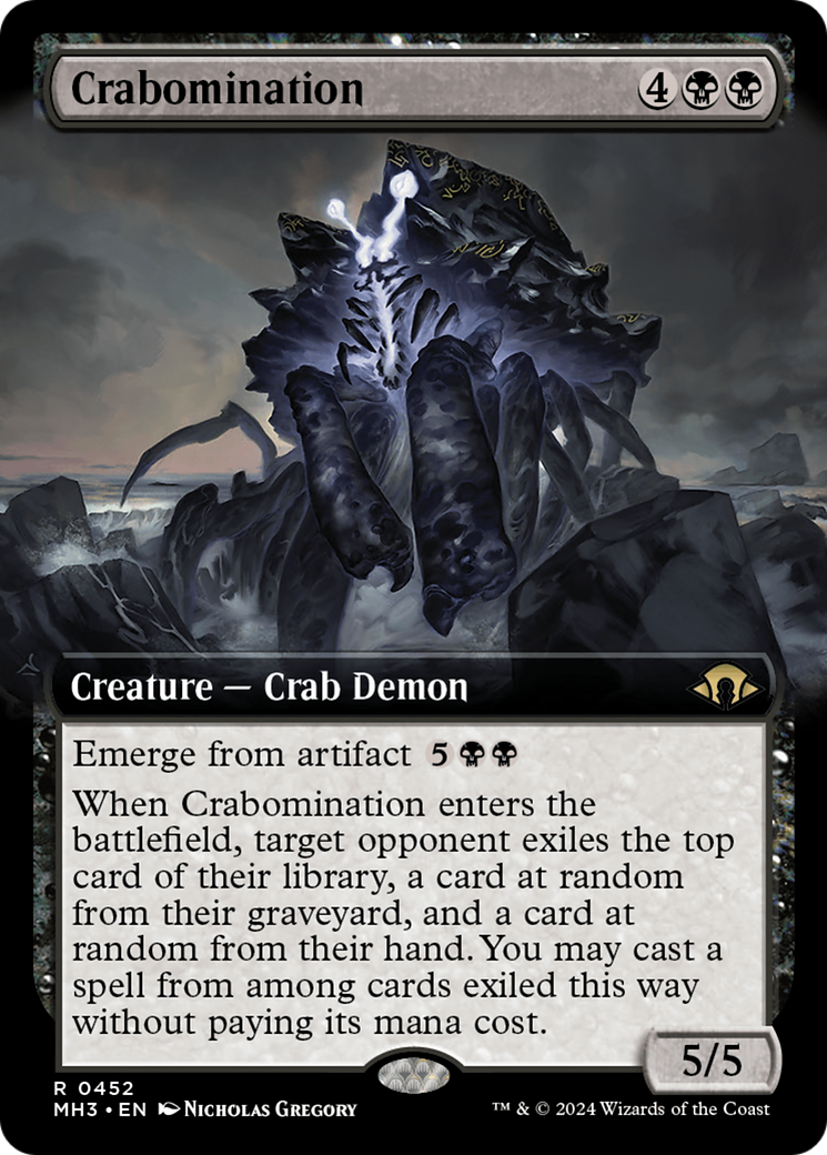 Crabomination (Extended Art) [Modern Horizons 3] | Gate City Games LLC