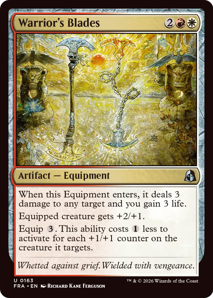 Warrior's Blades [Reality Fracture] | Gate City Games LLC