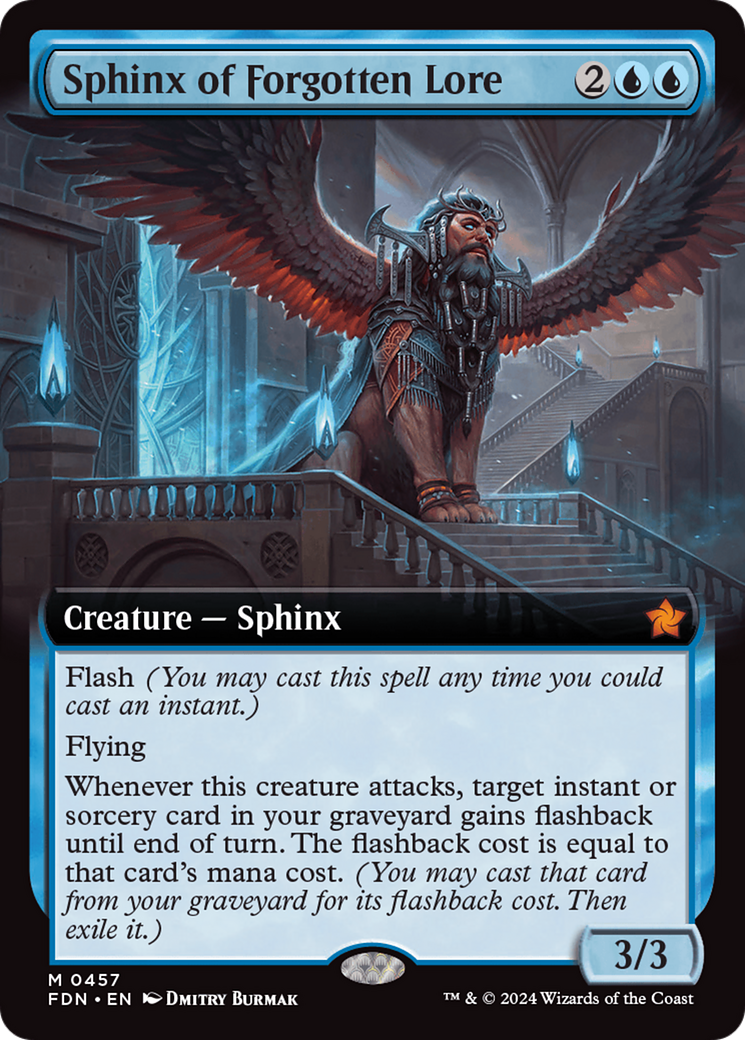 Sphinx of Forgotten Lore (Extended Art) [Foundations] | Gate City Games LLC