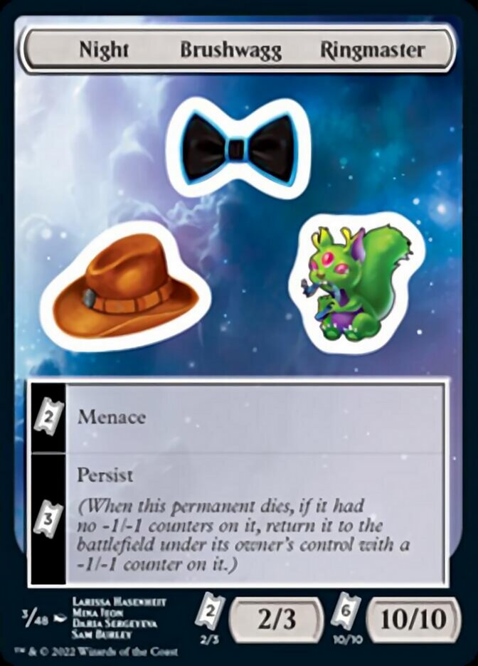Night Brushwagg Ringmaster [Unfinity Stickers] | Gate City Games LLC
