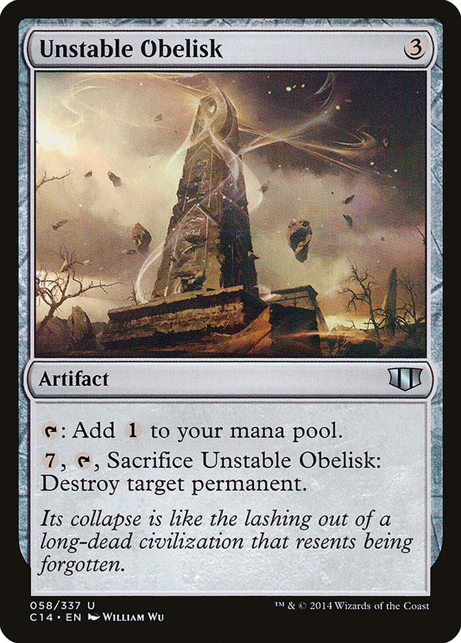 Unstable Obelisk [Commander 2014] | Gate City Games LLC
