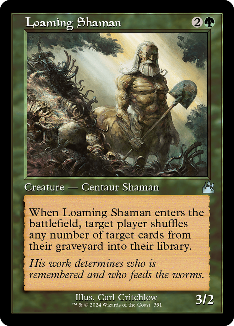 Loaming Shaman (Retro Frame) [Ravnica Remastered] | Gate City Games LLC