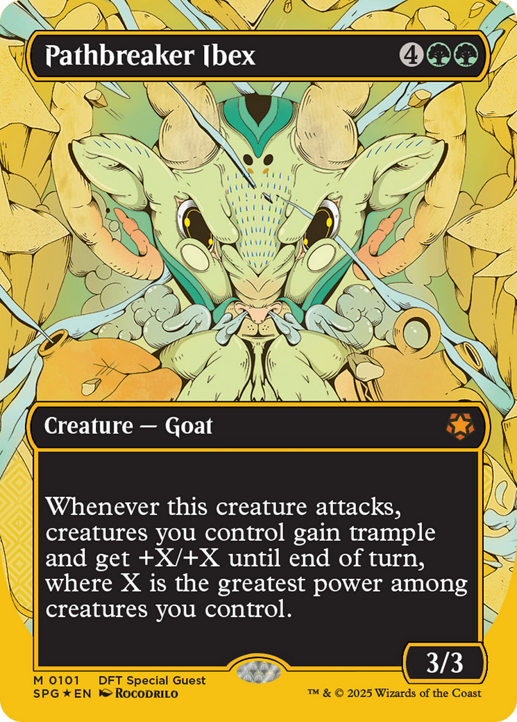 Pathbreaker Ibex (Borderless) (First-Place Foil) [Aetherdrift Special Guests] | Gate City Games LLC