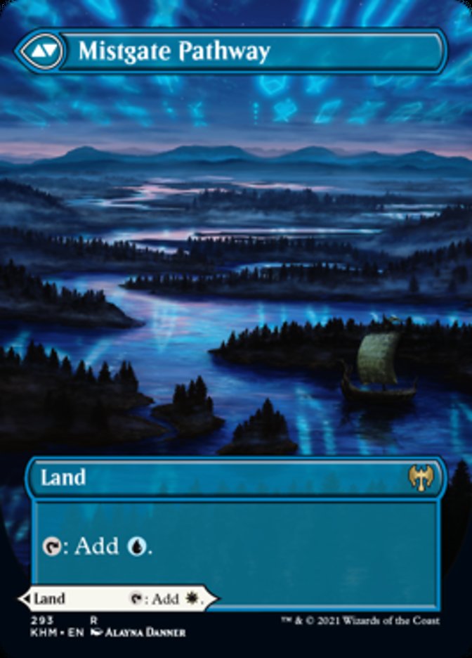 Hengegate Pathway // Mistgate Pathway (Borderless Alternate Art) [Kaldheim] | Gate City Games LLC