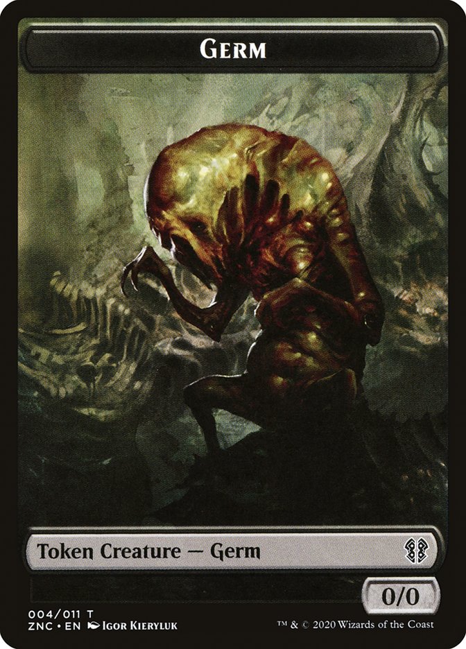 Faerie Rogue // Germ Double-Sided Token [Zendikar Rising Commander Tokens] | Gate City Games LLC