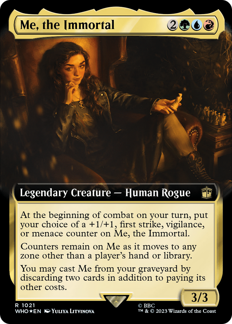 Me, the Immortal (Extended Art) (Surge Foil) [Doctor Who] | Gate City Games LLC