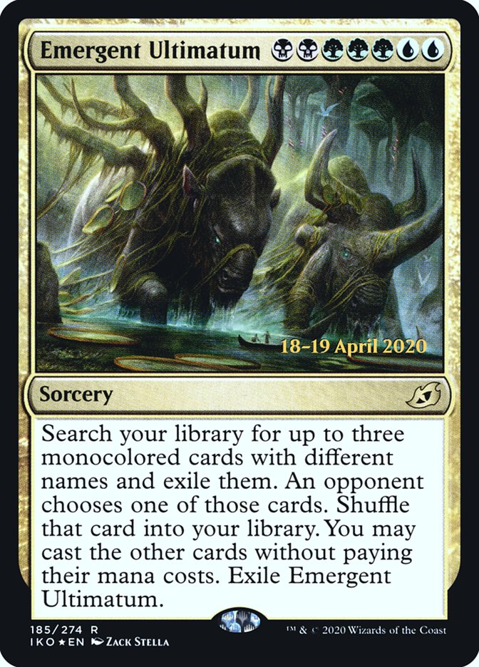 Emergent Ultimatum [Ikoria: Lair of Behemoths Prerelease Promos] | Gate City Games LLC