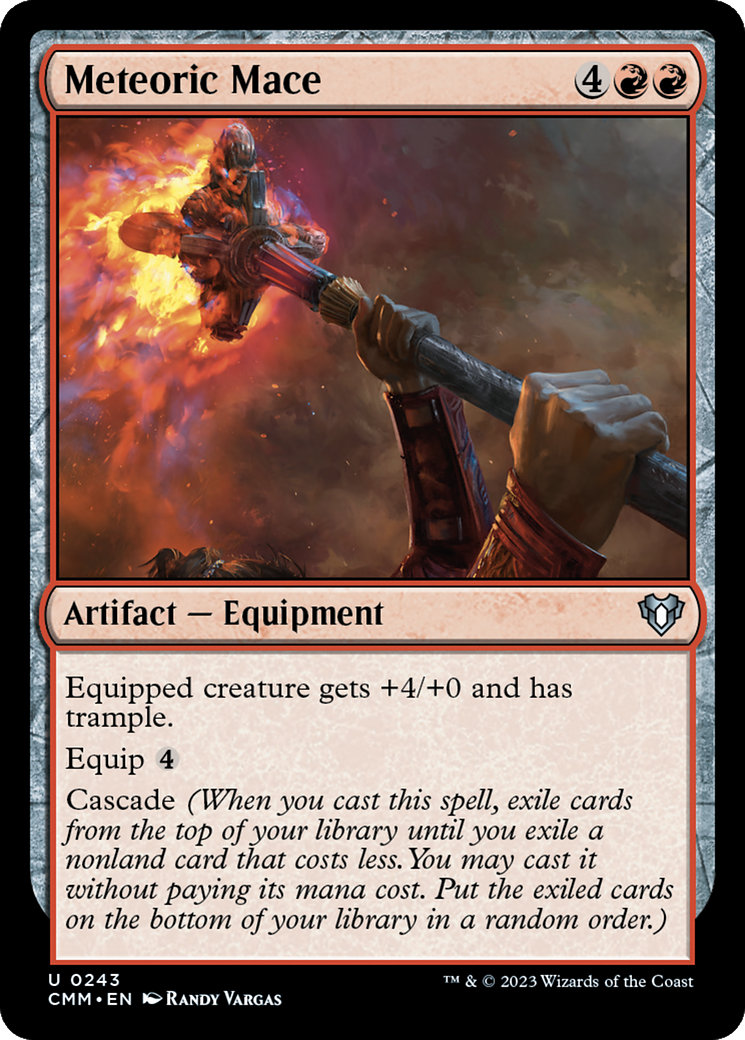 Meteoric Mace [Commander Masters] | Gate City Games LLC