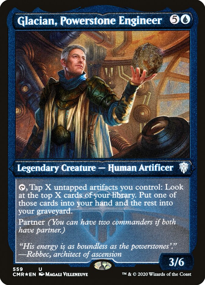 Glacian, Powerstone Engineer (Etched) [Commander Legends] | Gate City Games LLC