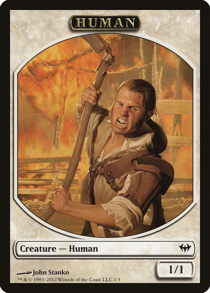 Human Token [Dark Ascension Tokens] | Gate City Games LLC
