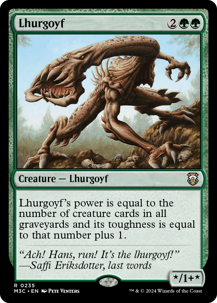 Lhurgoyf (Ripple Foil) [Modern Horizons 3 Commander] | Gate City Games LLC