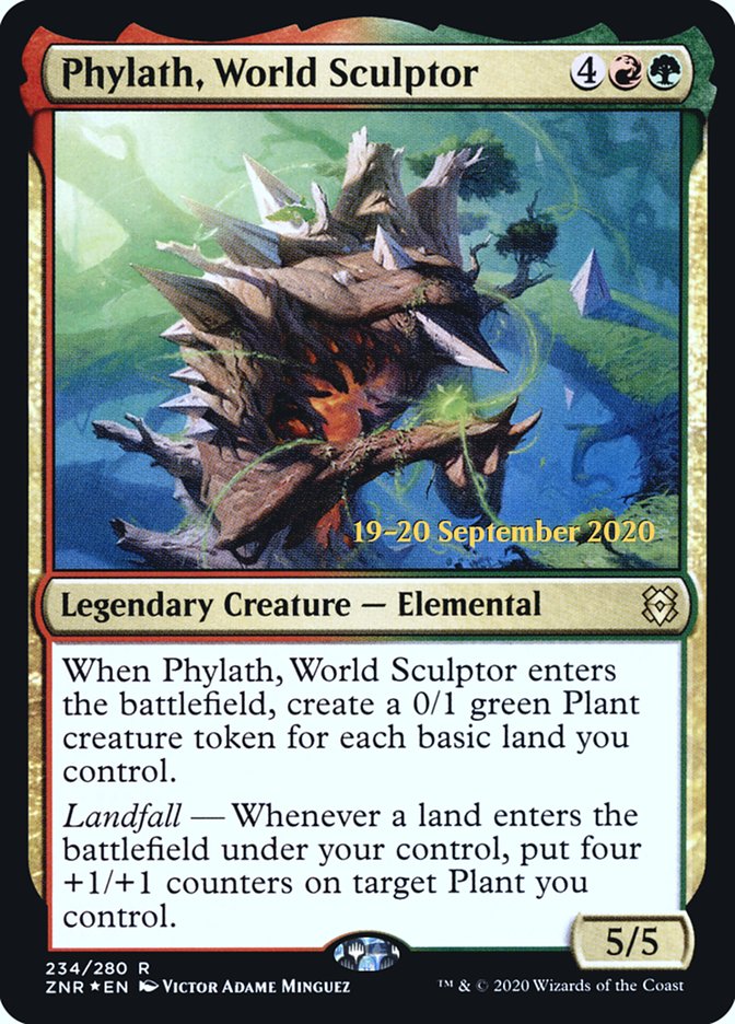 Phylath, World Sculptor [Zendikar Rising Prerelease Promos] | Gate City Games LLC