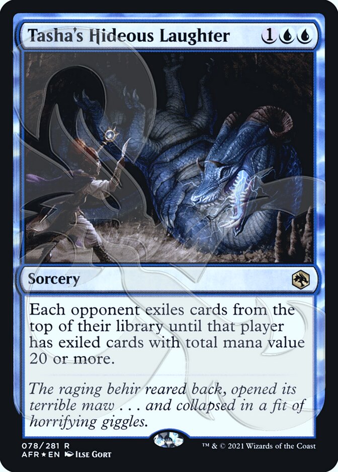 Tasha's Hideous Laughter (Ampersand Promo) [Dungeons & Dragons: Adventures in the Forgotten Realms Promos] | Gate City Games LLC