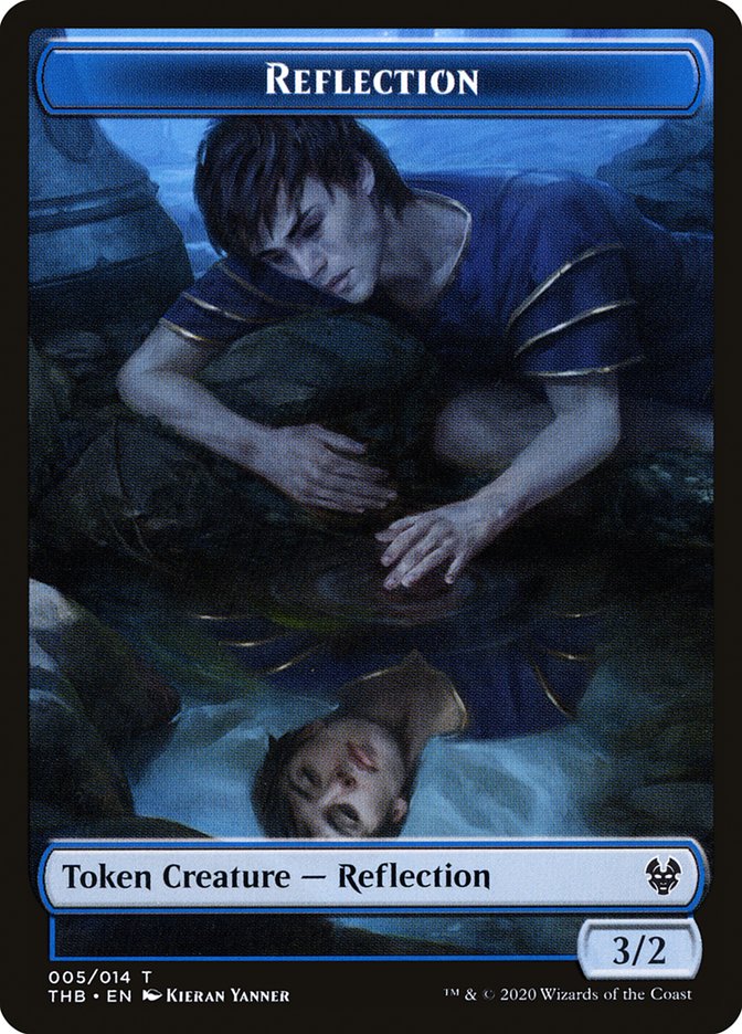 Human Soldier // Reflection Double-Sided Token [Theros Beyond Death Tokens] | Gate City Games LLC