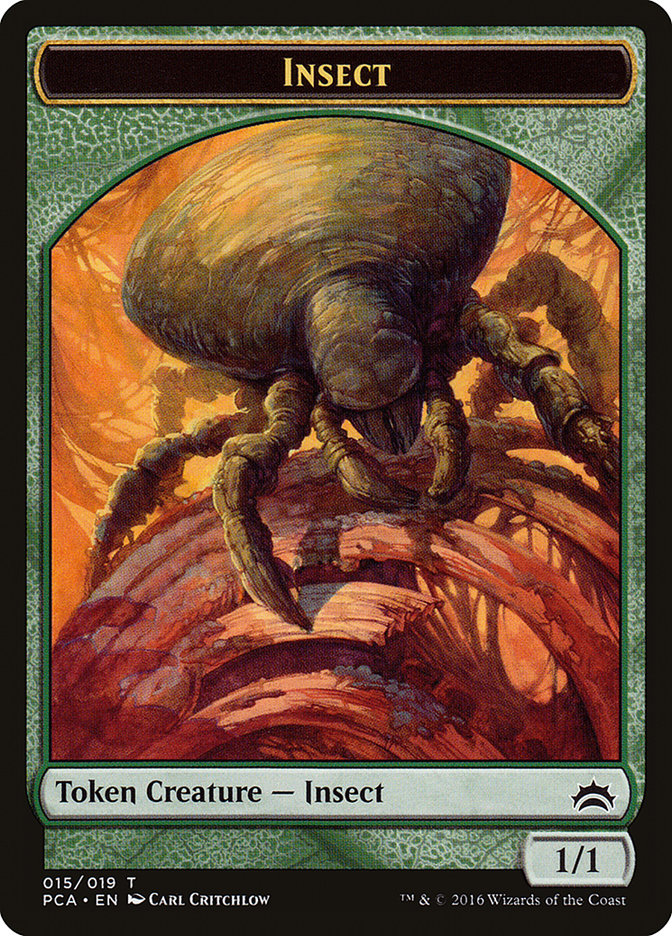 Insect Token [Planechase Anthology Tokens] | Gate City Games LLC